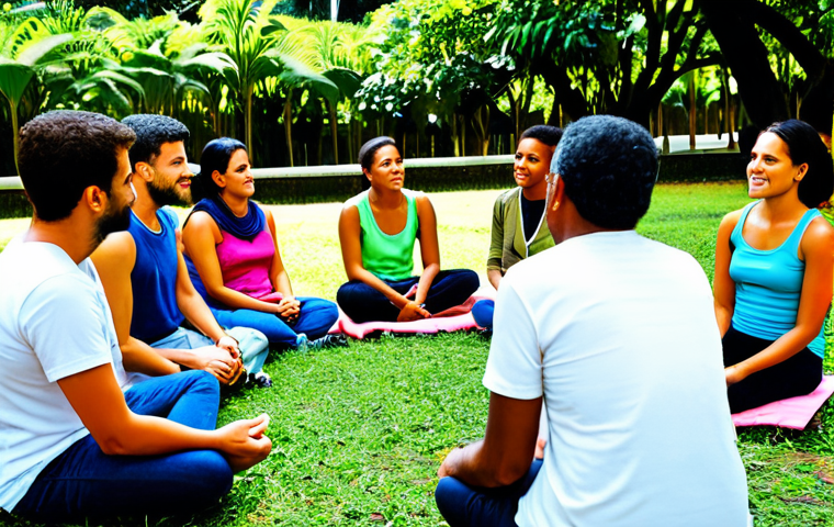 범죄 피해자와 가해자 간 법적 조정 절차 - Community Mediation Session**

"A diverse group of people, including a mediator, participating in a ...