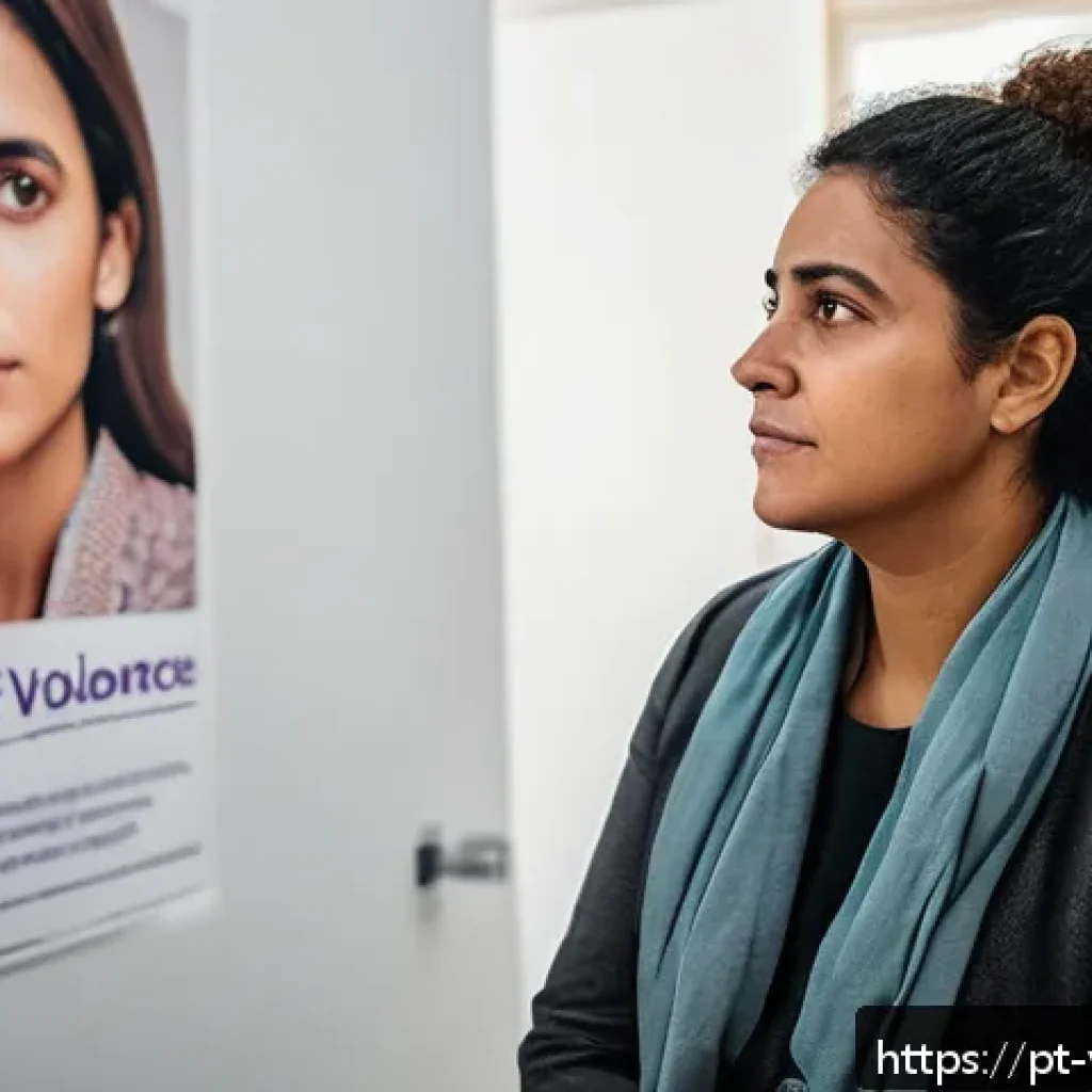 범죄 피해자 가정 폭력 피해 신고 방법 - A compassionate female social worker in a modern Brazilian government office, attentively listening ...
