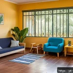 Home 20 범죄 피해자 보호 시설 확충 필요성 - A warm and safe shelter interior for victims of domestic violence in Brazil, showing a welcoming com...