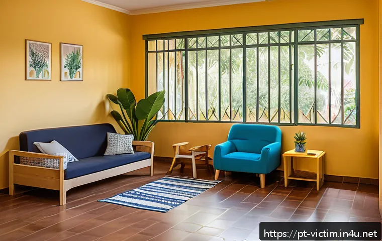 범죄 피해자 보호 시설 확충 필요성 - A warm and safe shelter interior for victims of domestic violence in Brazil, showing a welcoming com...